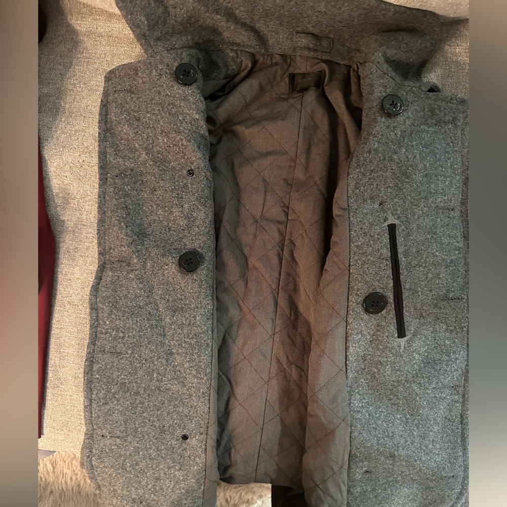 J Crew Grey (Medium) Peacoat / Jacket